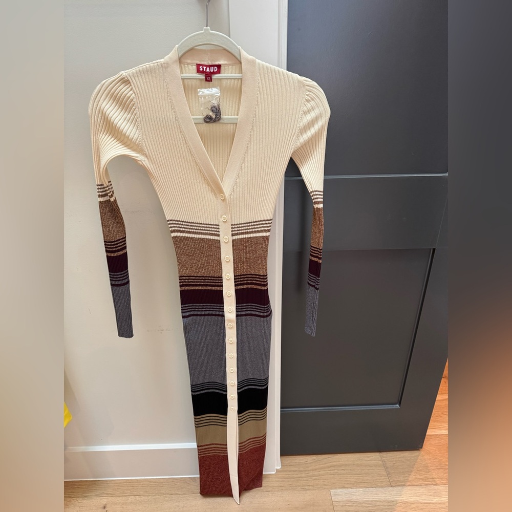 STAUD - Sahara Striped Sweater Dress - Size XS - Never Worn